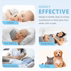 BOLESHU bed pad absorbent inner layer closeup demonstrates fast liquid capture.