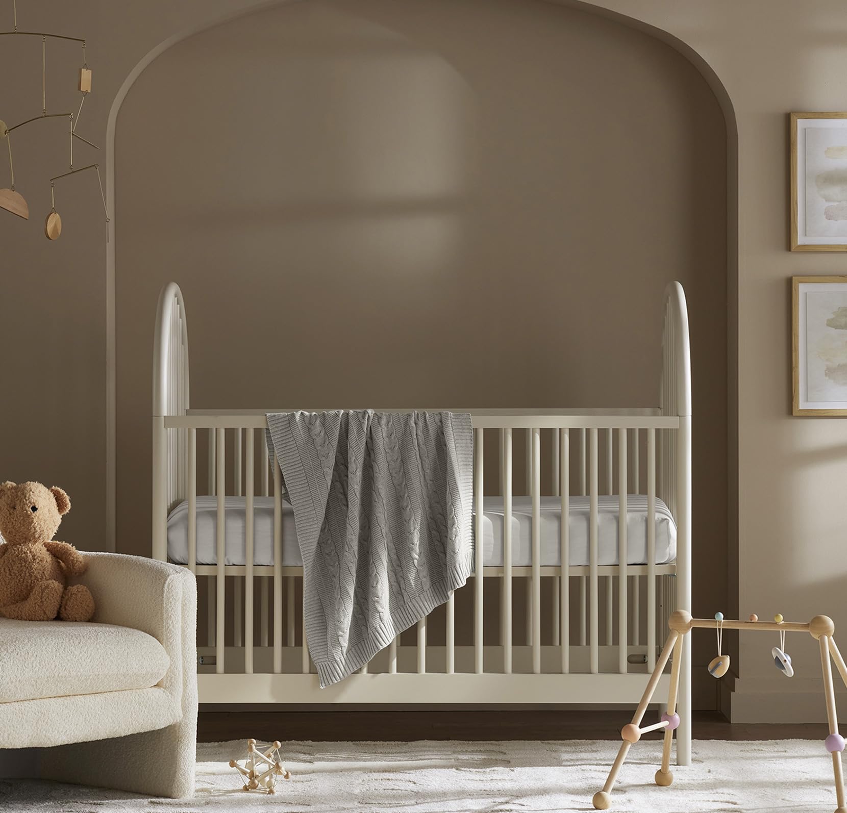 Boll & Branch heathered pewter blanket ideal for travel and daily naps