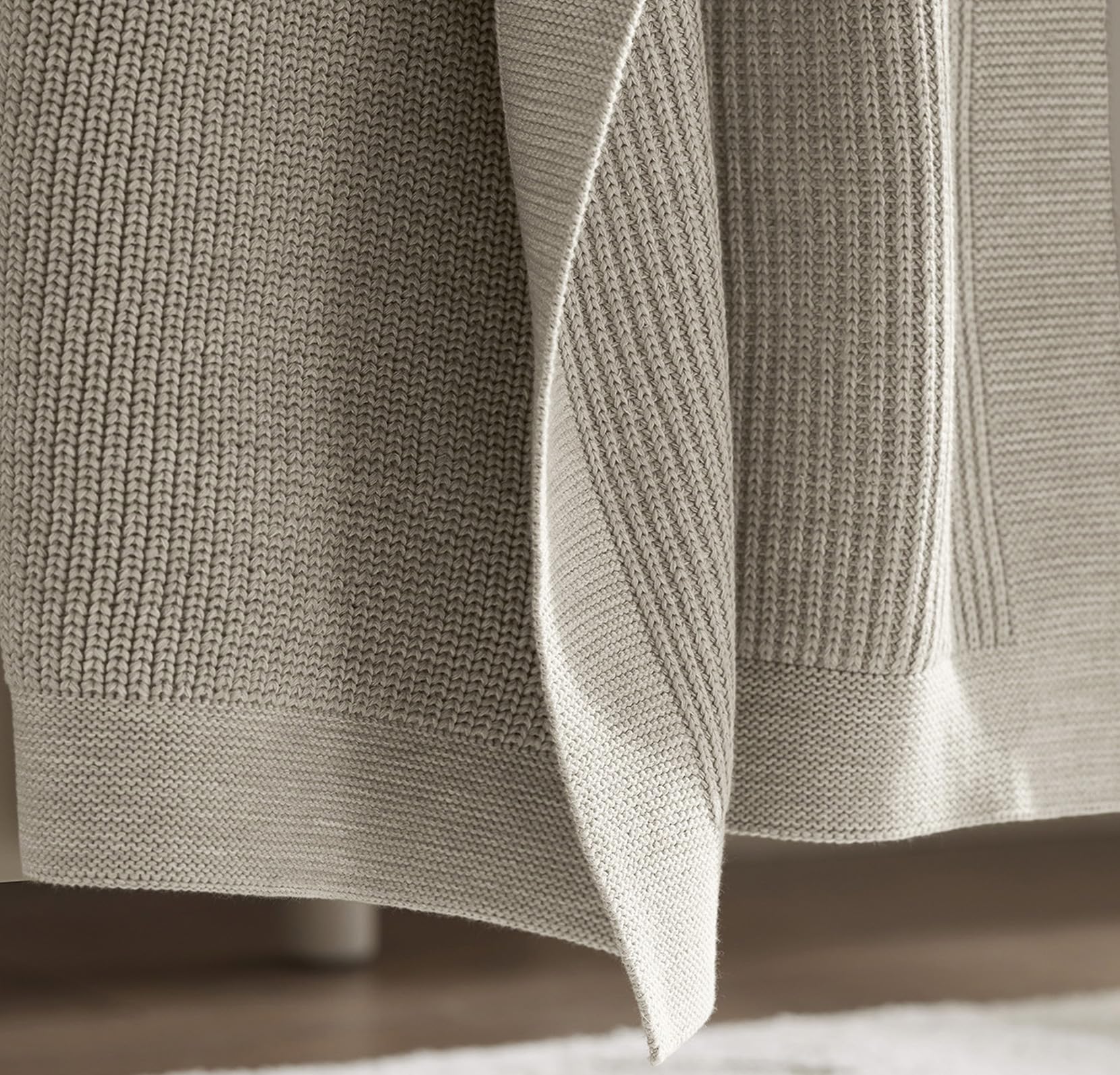 Boll & Branch baby blanket ready for cozy naps and soothing snuggles.