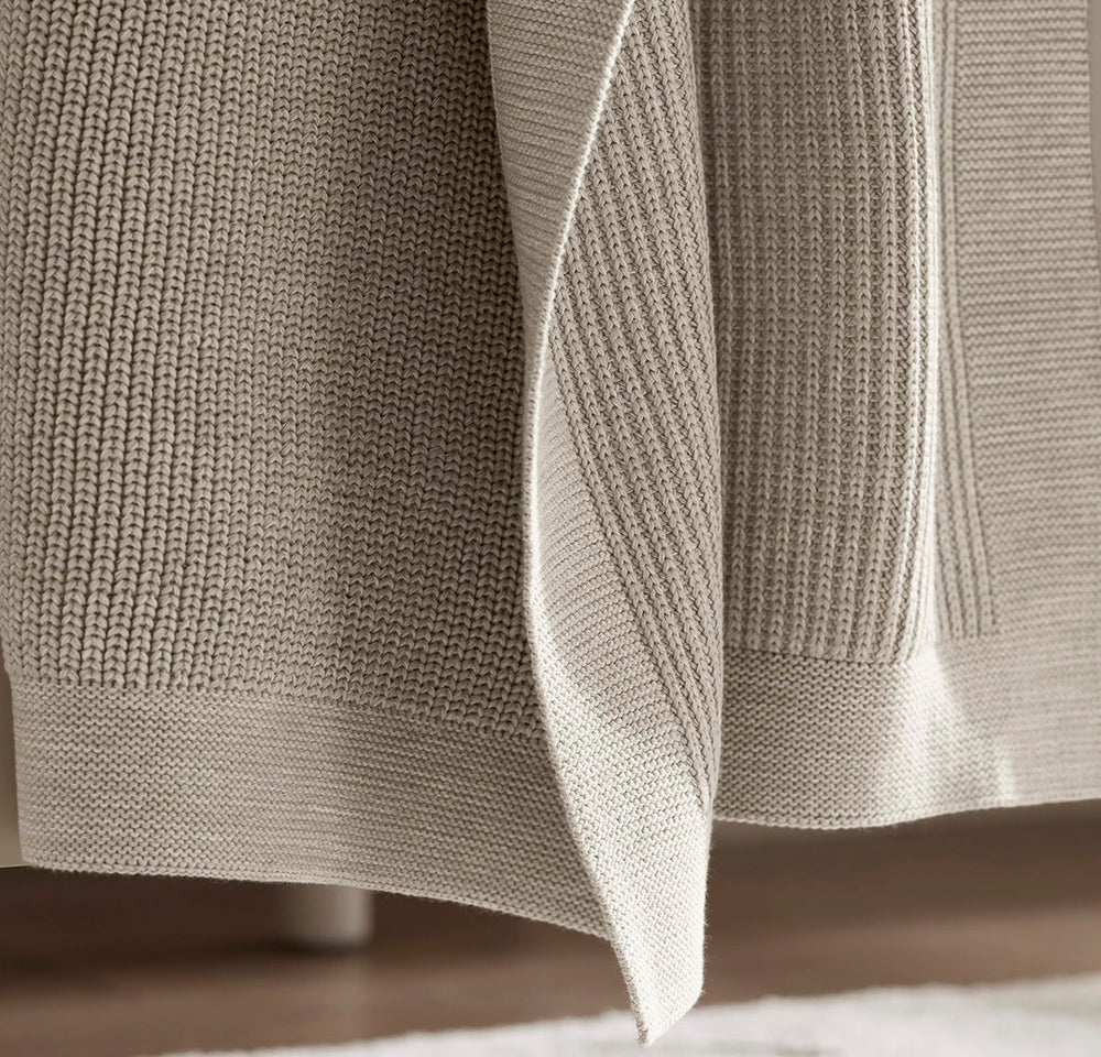 Boll & Branch baby blanket ready for cozy naps and soothing snuggles.