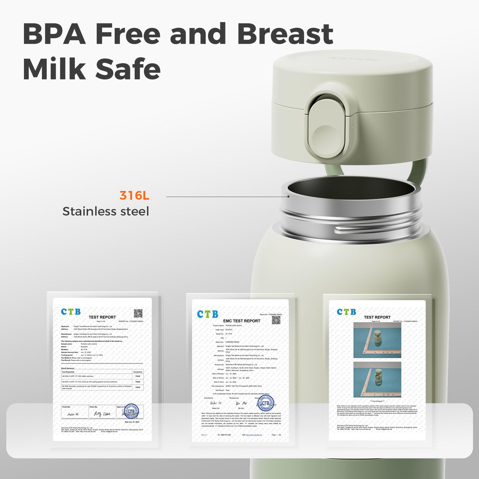 BOLOLO is suitable for car or airplane journeys for convenient feeding.
