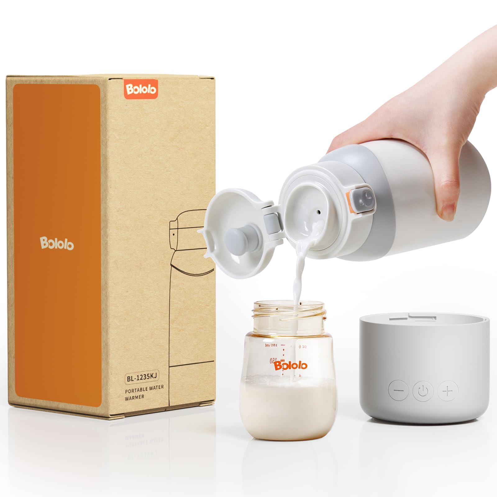 BOLOLO Portable Milk Warmer Pro with detachable design for easier cleaning