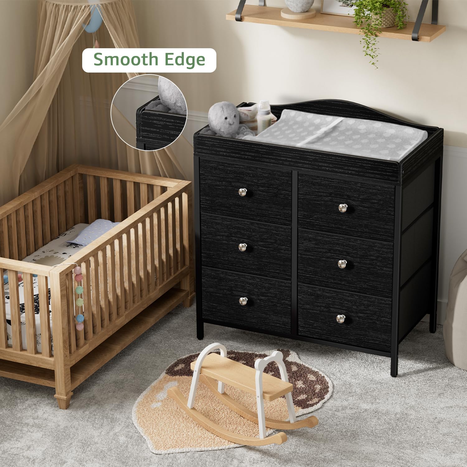 BOLUO adjustable-feet protect floors during placement.