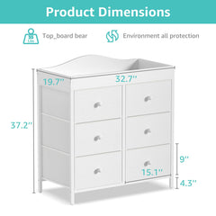 Close-up of fabric drawers on the BOLUO dresser for soft, accessible storage.