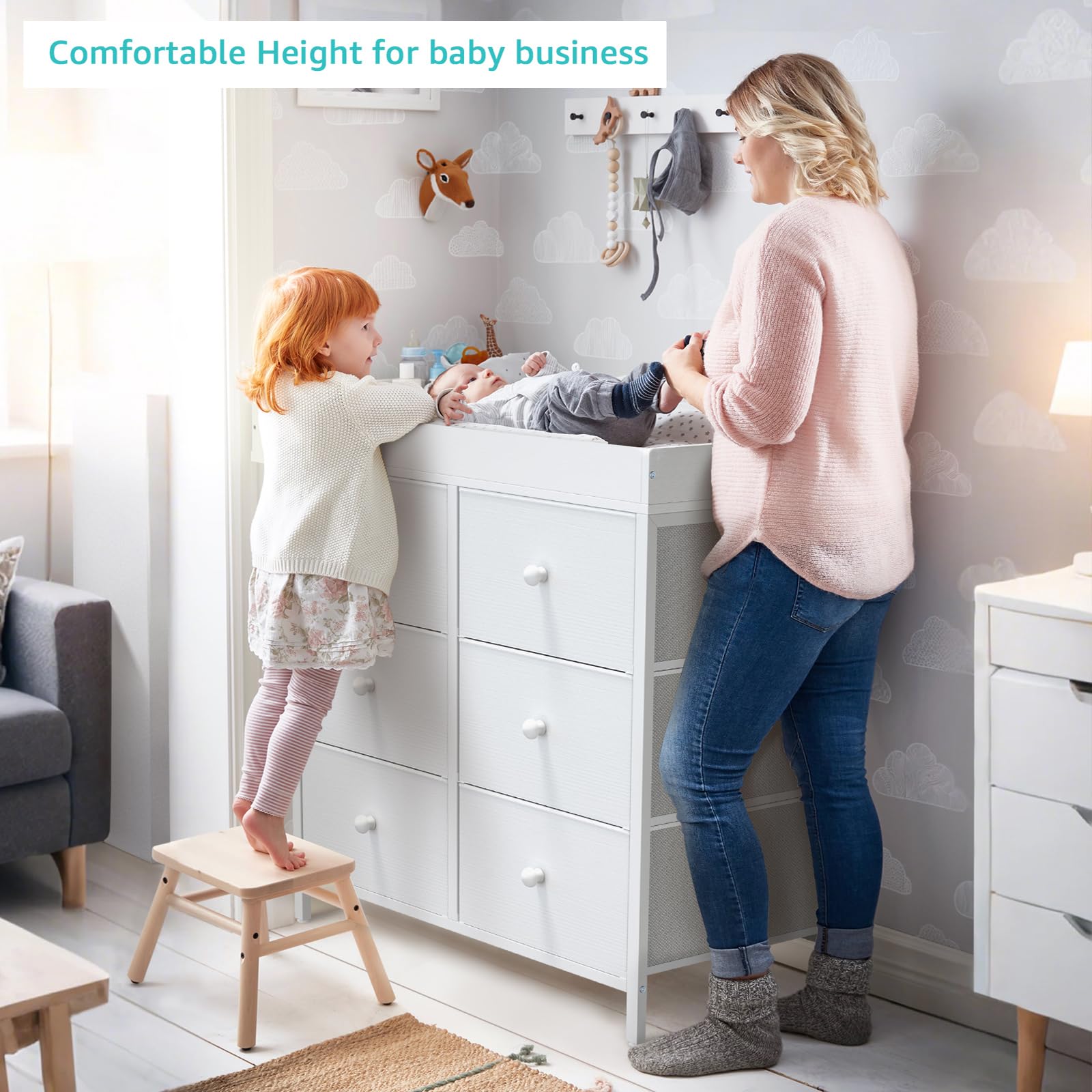 Stylish nursery piece that fits modern bedrooms by BOLUO.