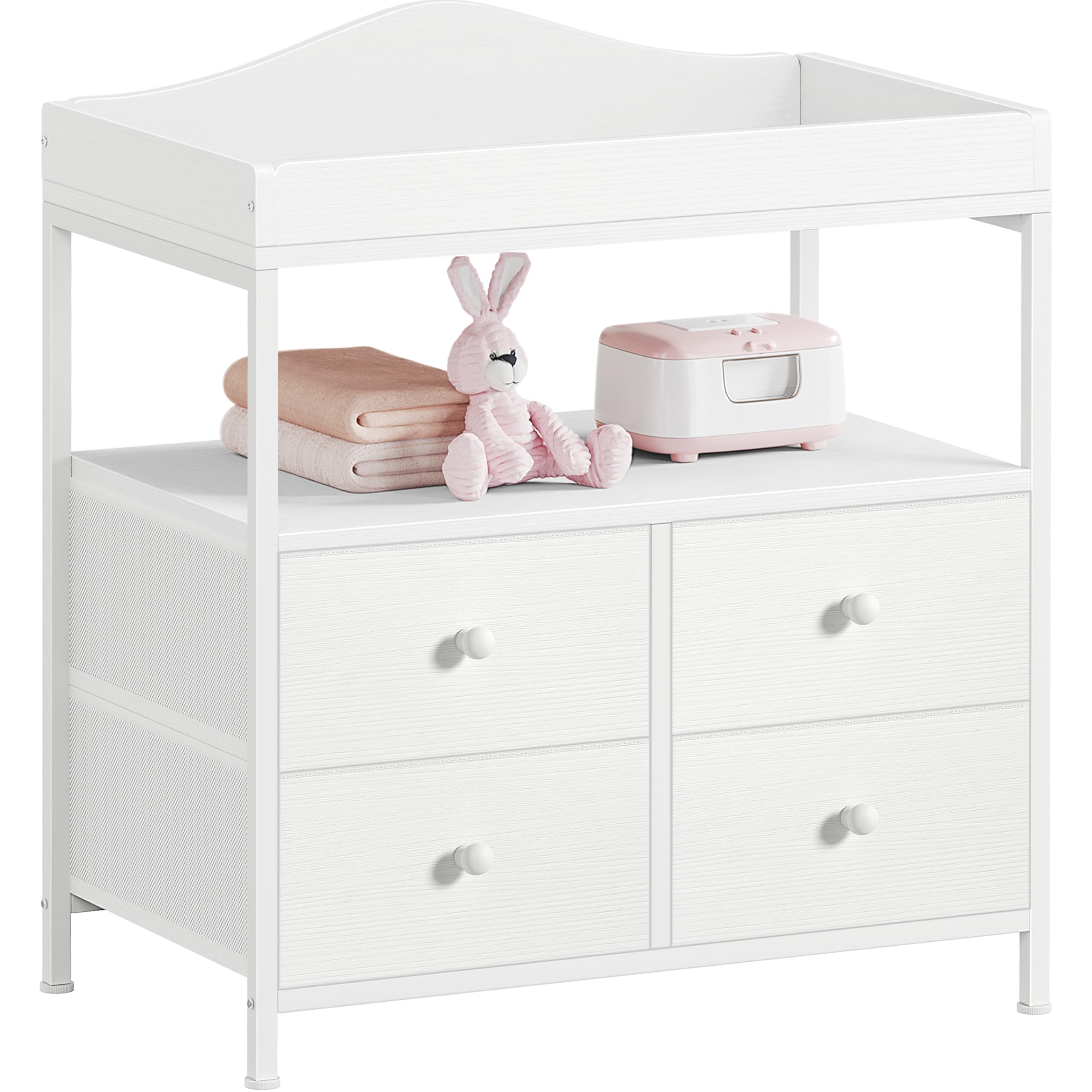 BOLUO changing table top surface, spacious for easy diaper changes.