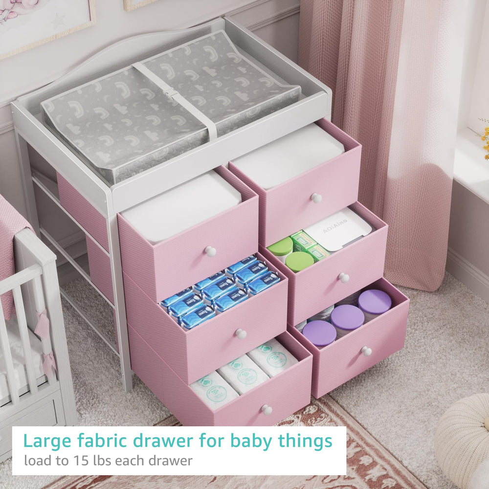 BOLUO dresser with easy assembly for quick setup.