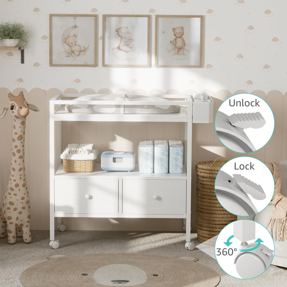 BOLUO open shelf storage for baby essentials