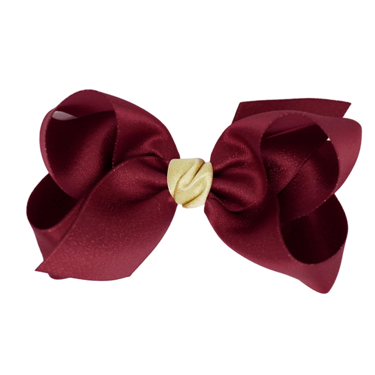 Bomboniere girl grosgrain bow, four-inch, with no-slip clip for active kids
