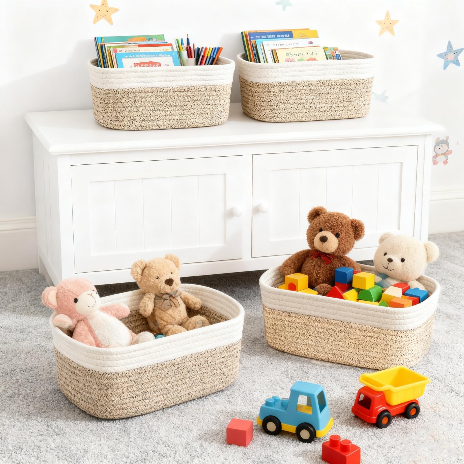 BOMINICA nursery and Montessori storage stays organized