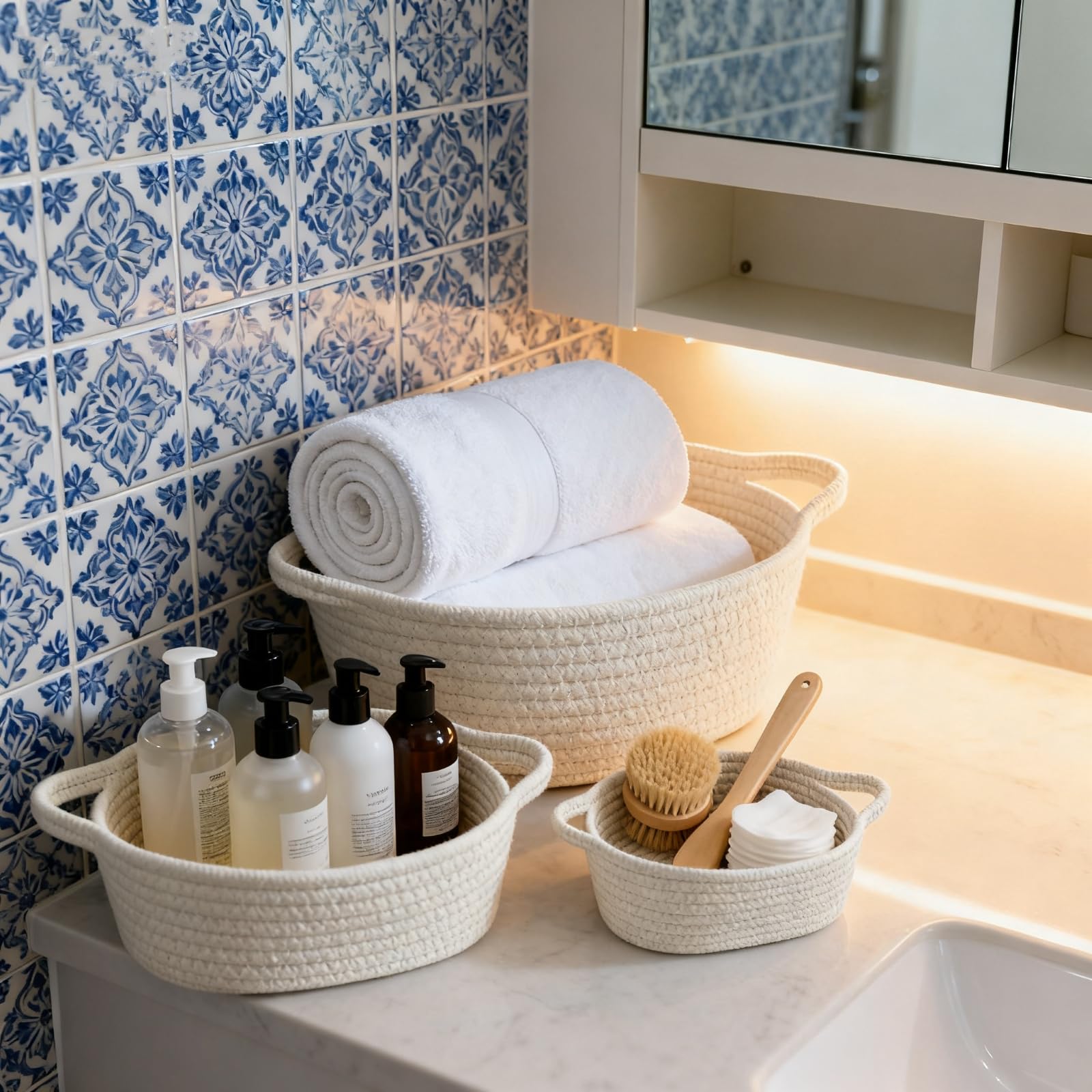BOMINICA easy-carry handle design for portable organization across rooms.