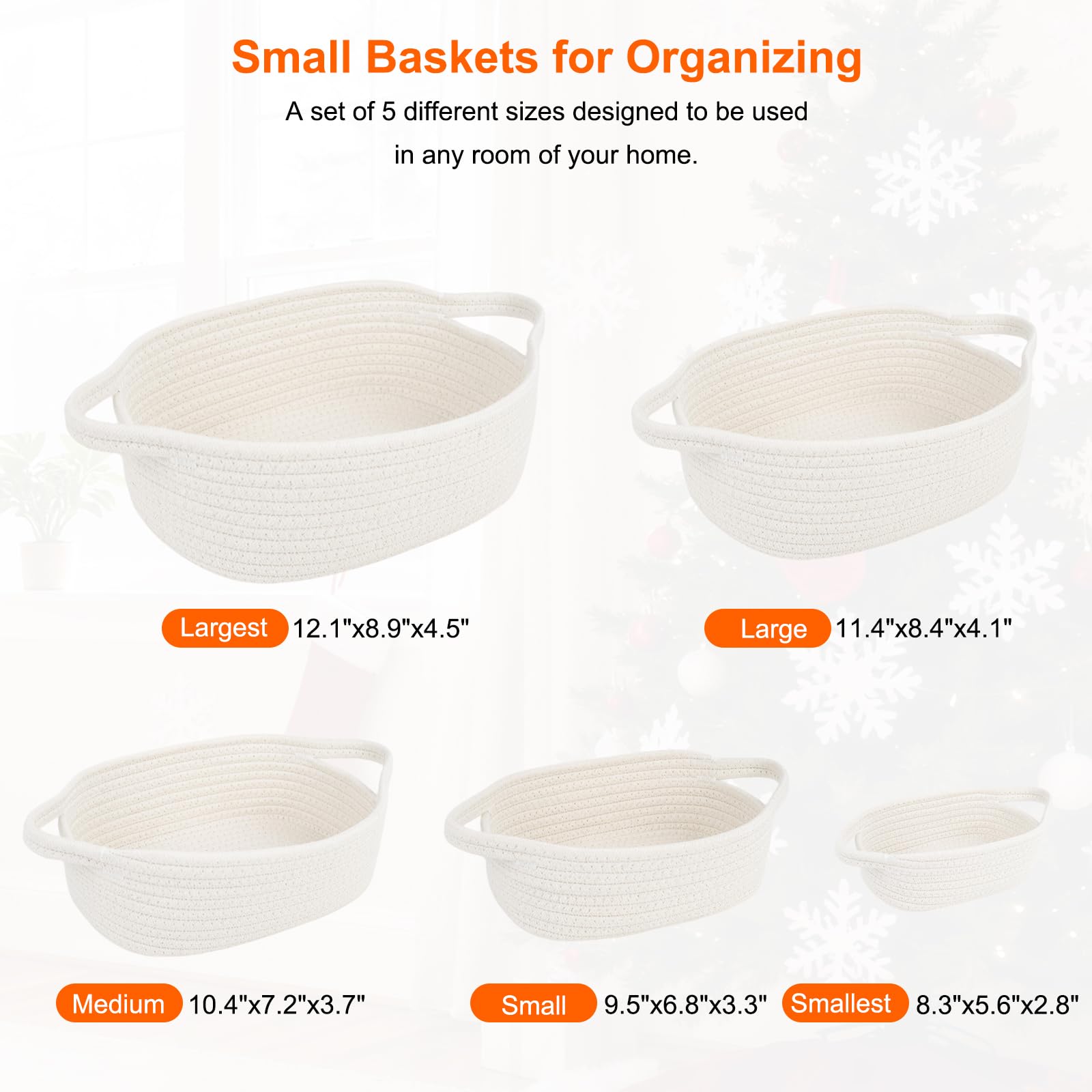 BOMINICA medium basket pet toy bin, ready to corral playful clutter.