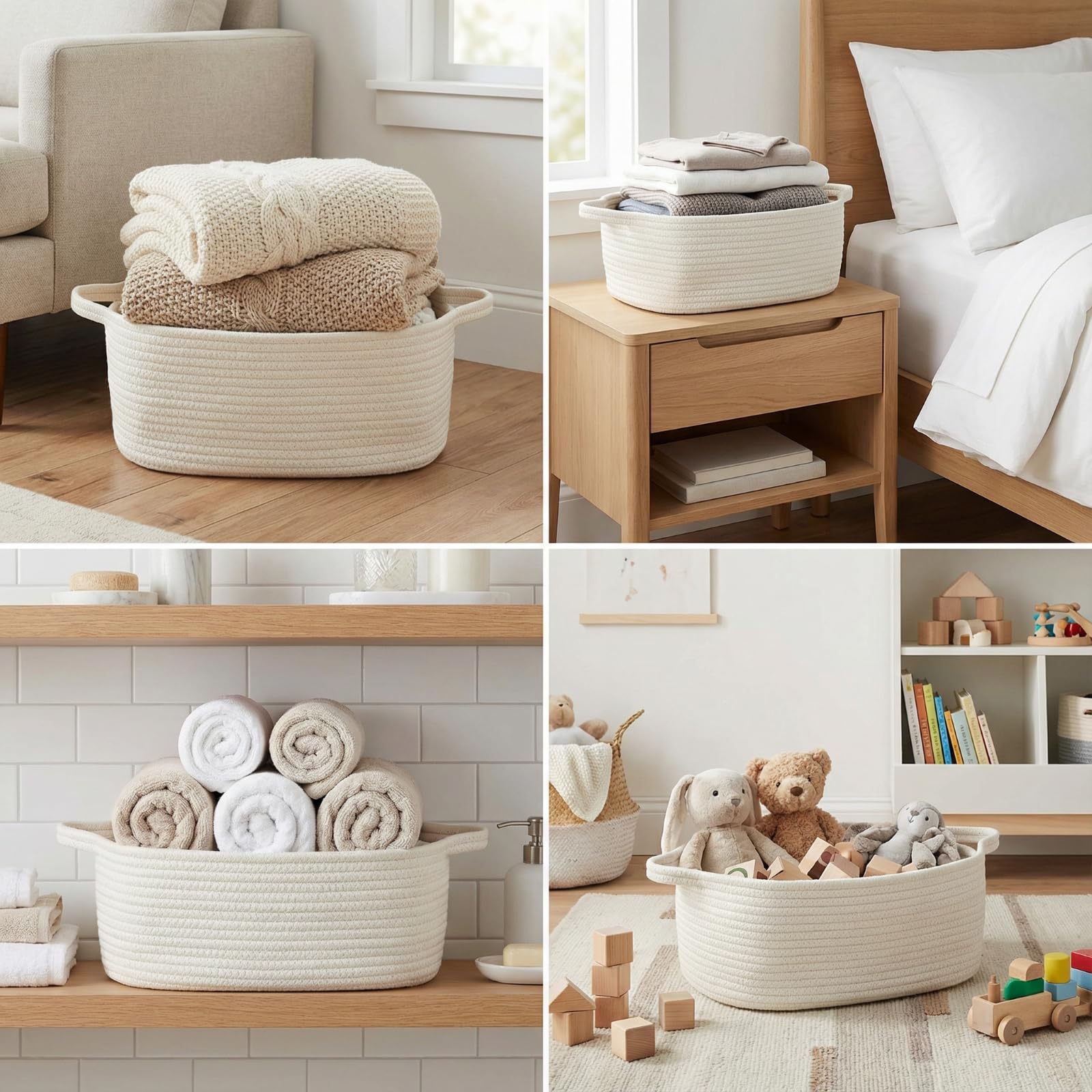 BOMINICA nursery toy storage basket for tidy playtime organization