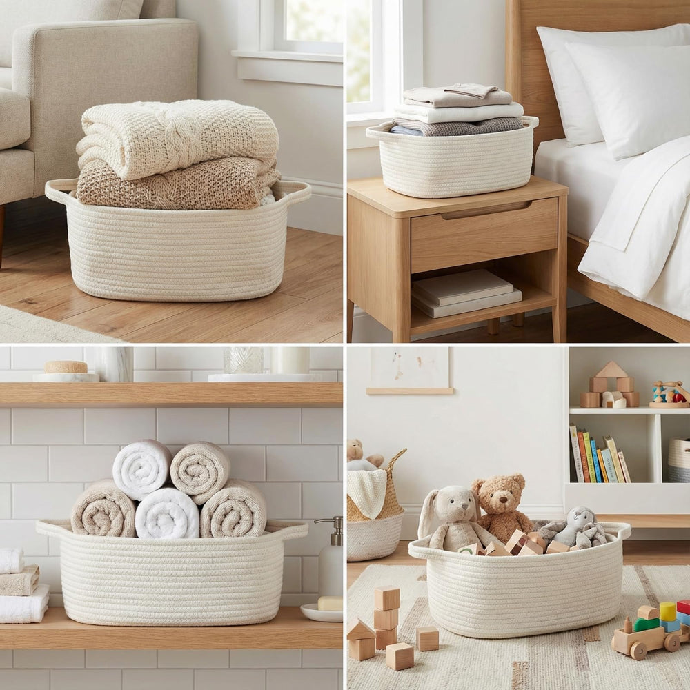 BOMINICA nursery toy storage basket for tidy playtime organization