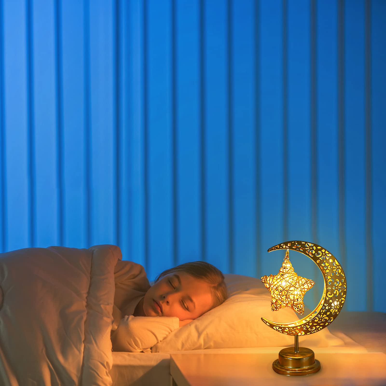 BomKra Ramadan night light suits a bedroom setup with cozy lighting.