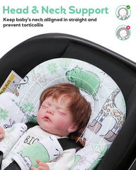BOMOLOUR enhanced head and body support cushion for safer seating.