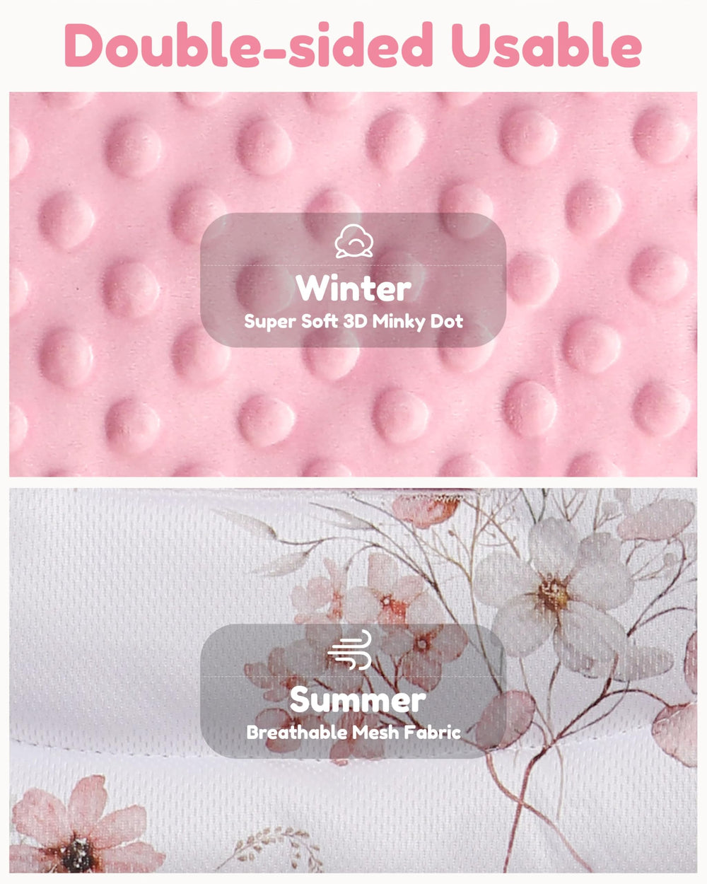 BOMOLOUR strap covers and buckle cover protect baby's shoulders from rubbing.