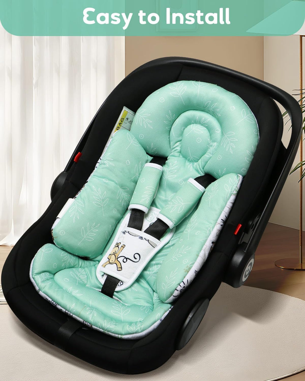 BOMOLOUR machine washable insert for easy cleaning after adventures.