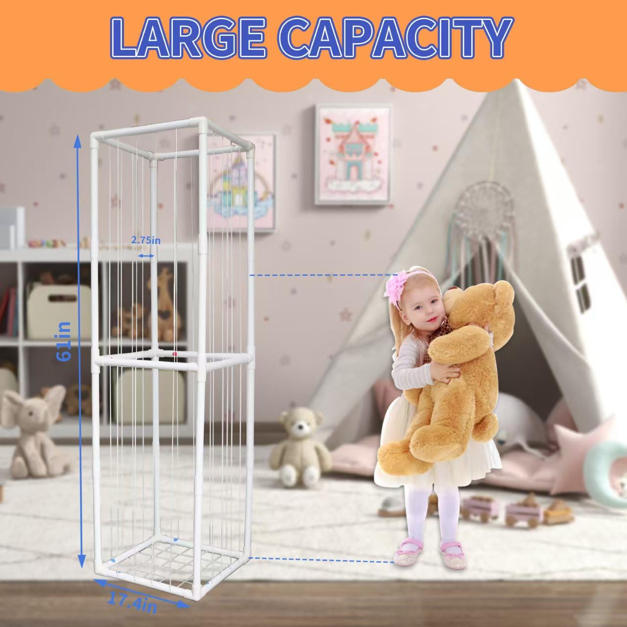 BomSaluka display cabinet suits nursery or playroom décor.