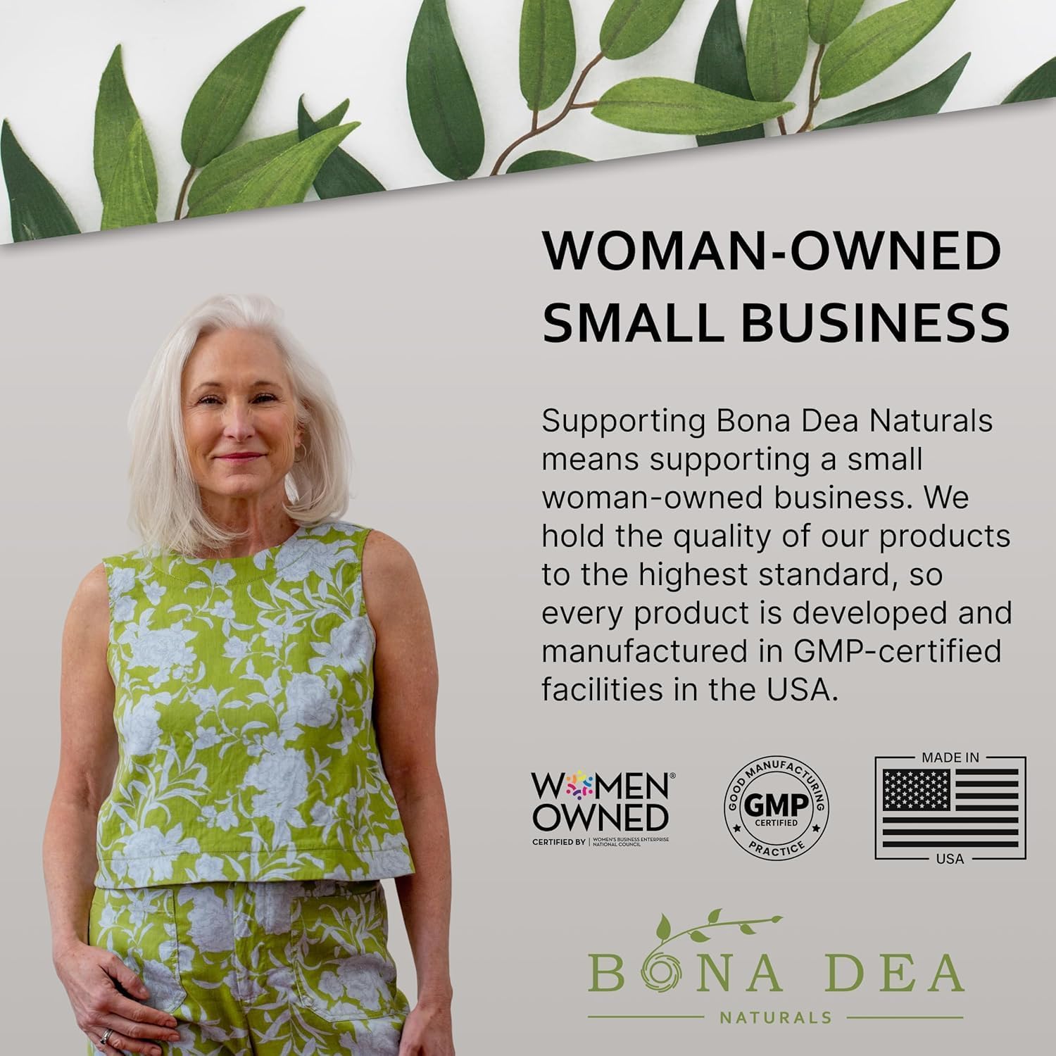 Bona Dea Naturals packaging highlights a natural, clean skincare option