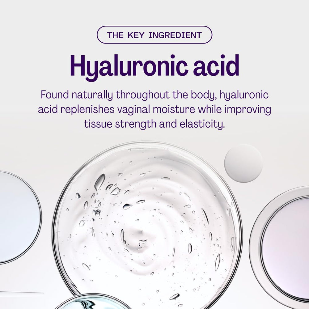 App-friendly insert used without applicators supports discreet, hormone-free moisturization.