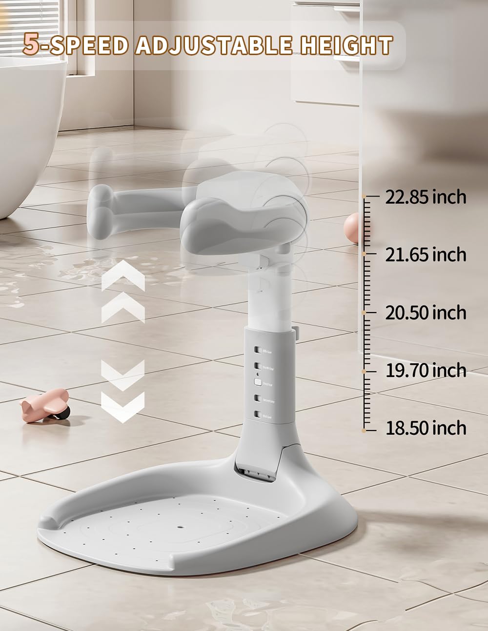 Bonbay bath stand anti-slip base keeps stability on damp surfaces