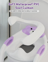 Bonbay potty seat with 8-height adjustment fits most toilets.