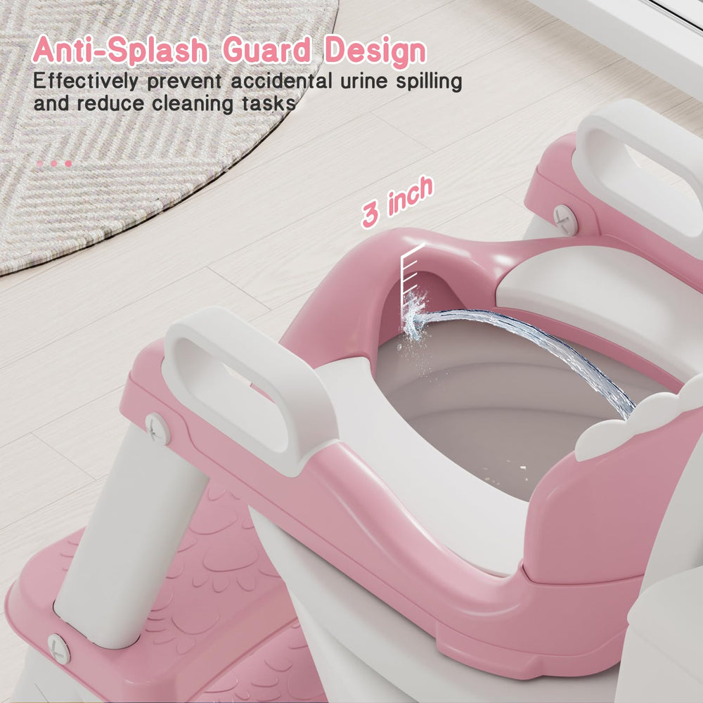 Bonbay potty seat folded compact for space-saving storage