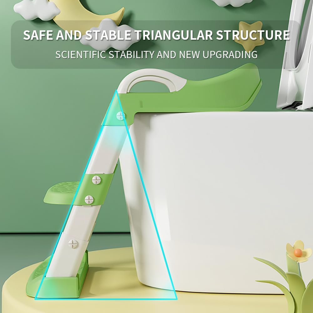 Bonbay potty seat with step stool, adjustable height for a comfy, secure climb.