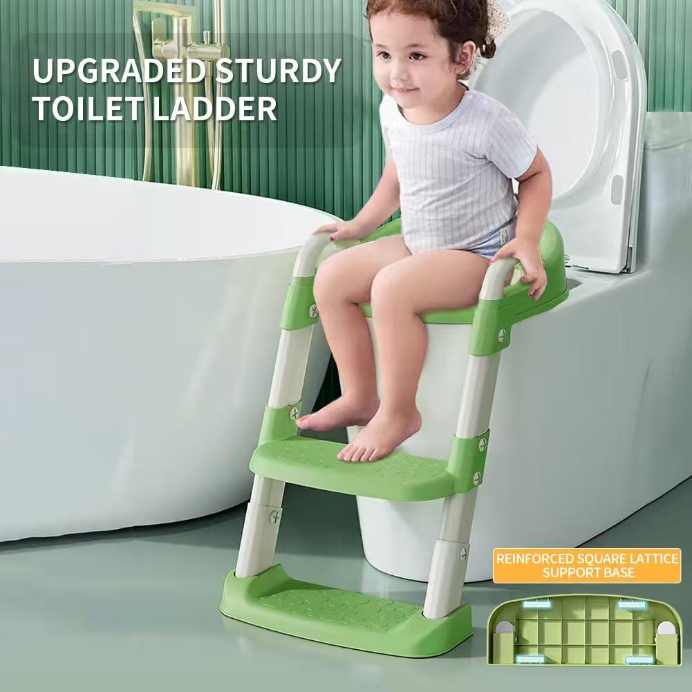 Bonbay potty seat features non-slip pads for stable use without sliding.