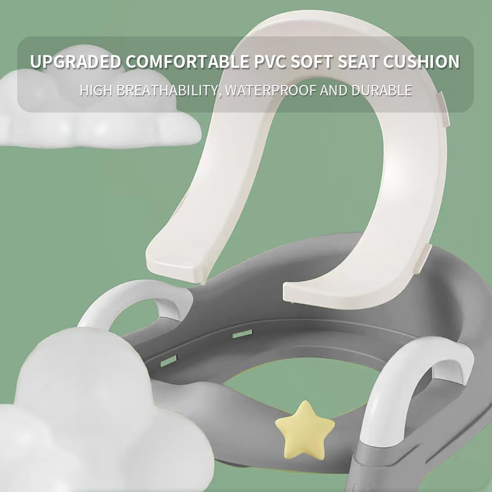 Bonbay potty seat raised backrest supports child's posture.