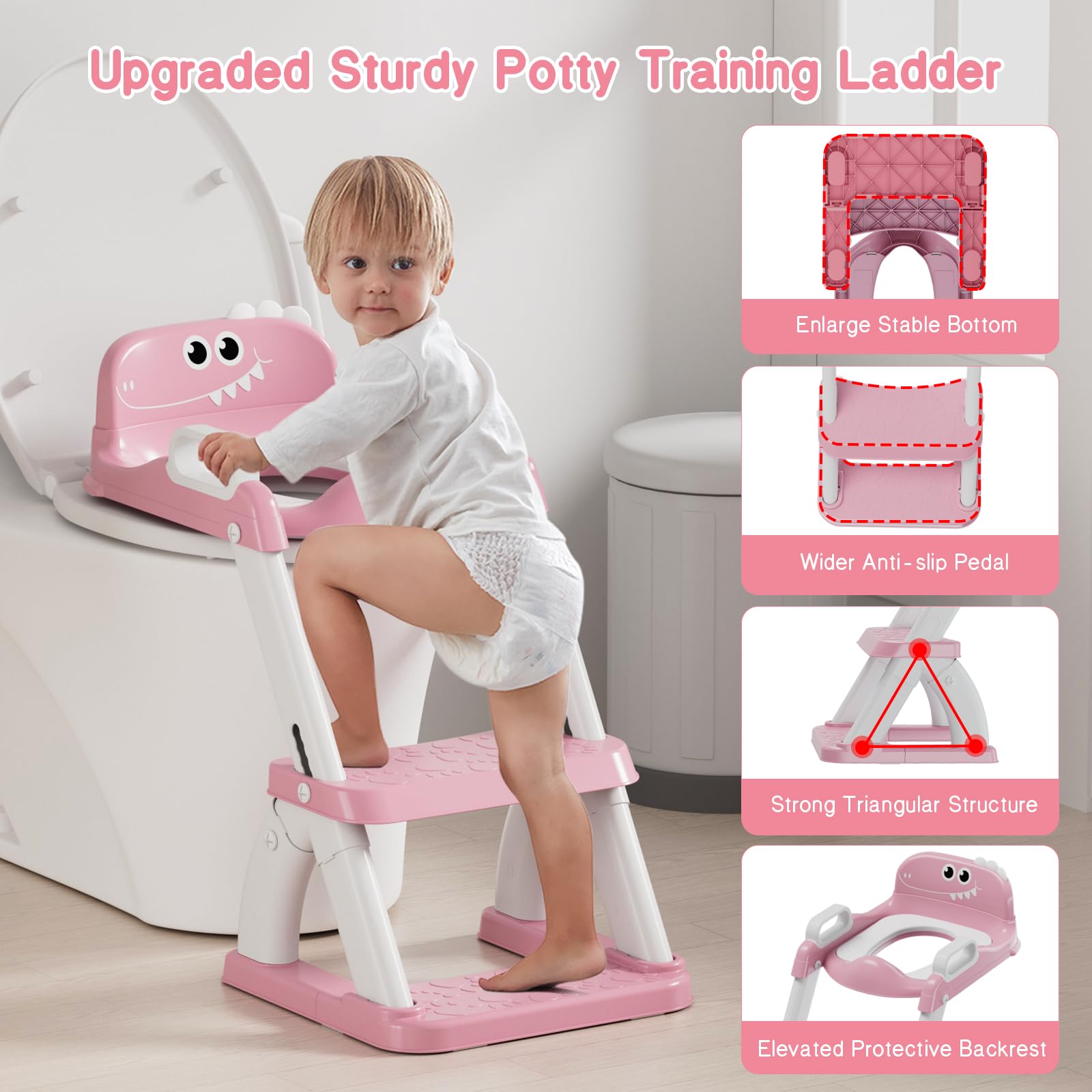 Bonbay potty seat soft cushion provides comfortable seating for toddlers