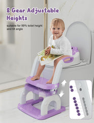 Bonbay potty seat side view showing safety handles for worry-free training.