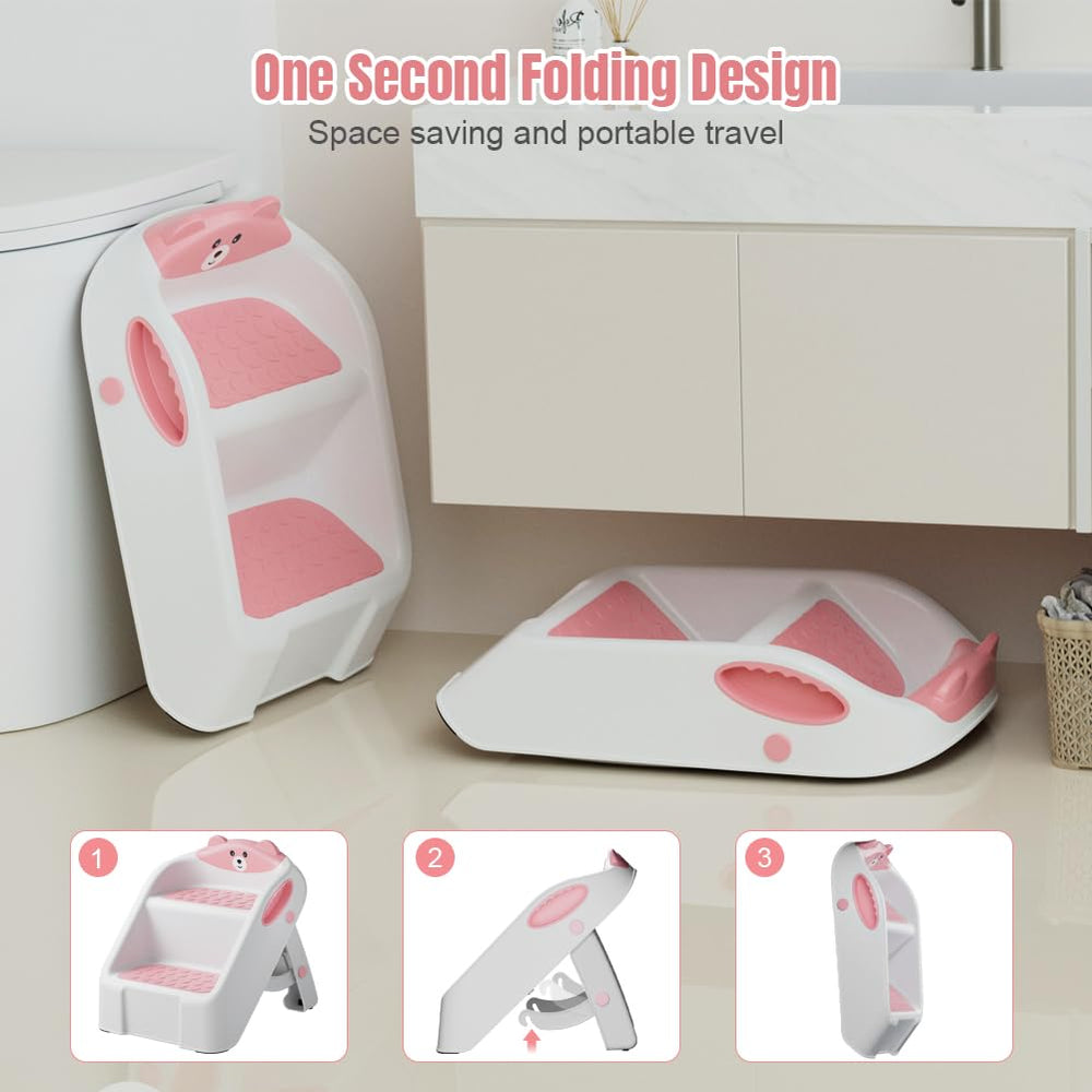 Bonbay toddler step stool ideal for kitchen tasks during meal prep.