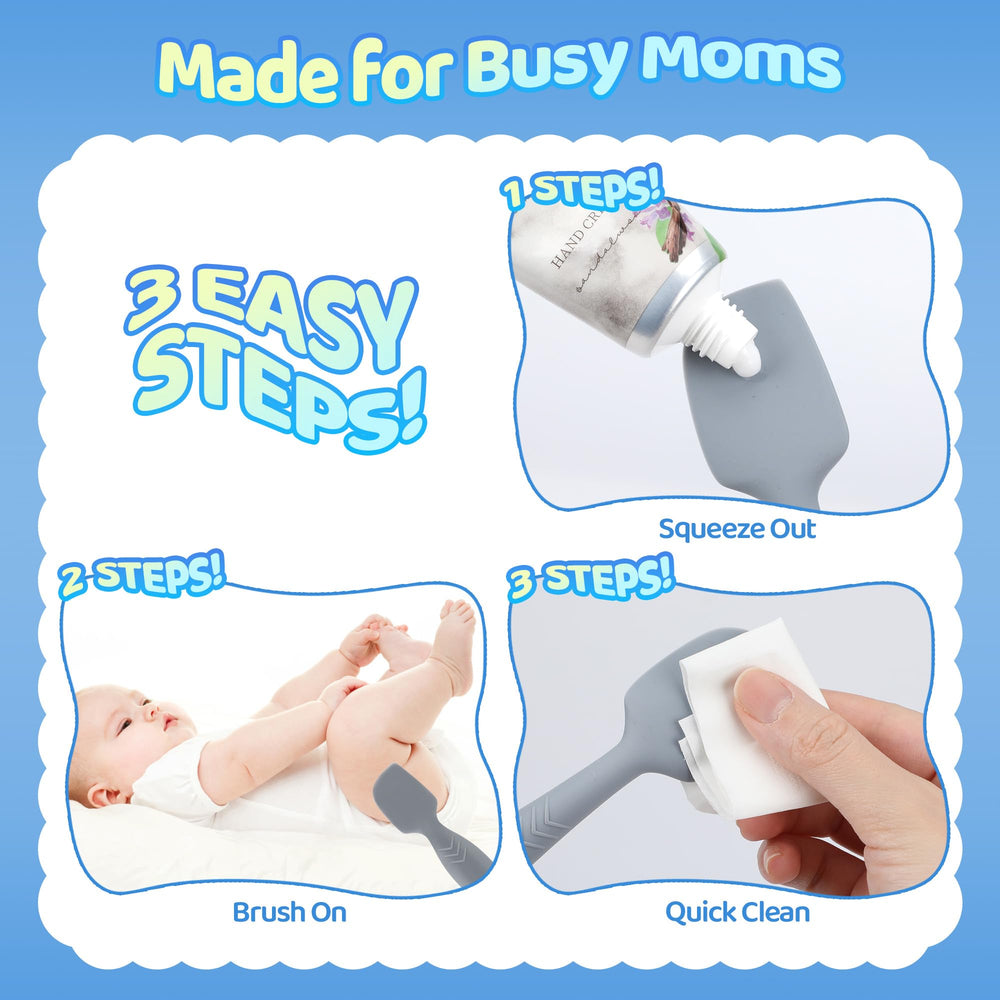 Bonison 4-pack diaper spatula travel case supports nursery and travel diapering needs.