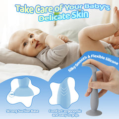Bonison diaper spatula mini soft-flex ideal for on-the-go diaper changes.