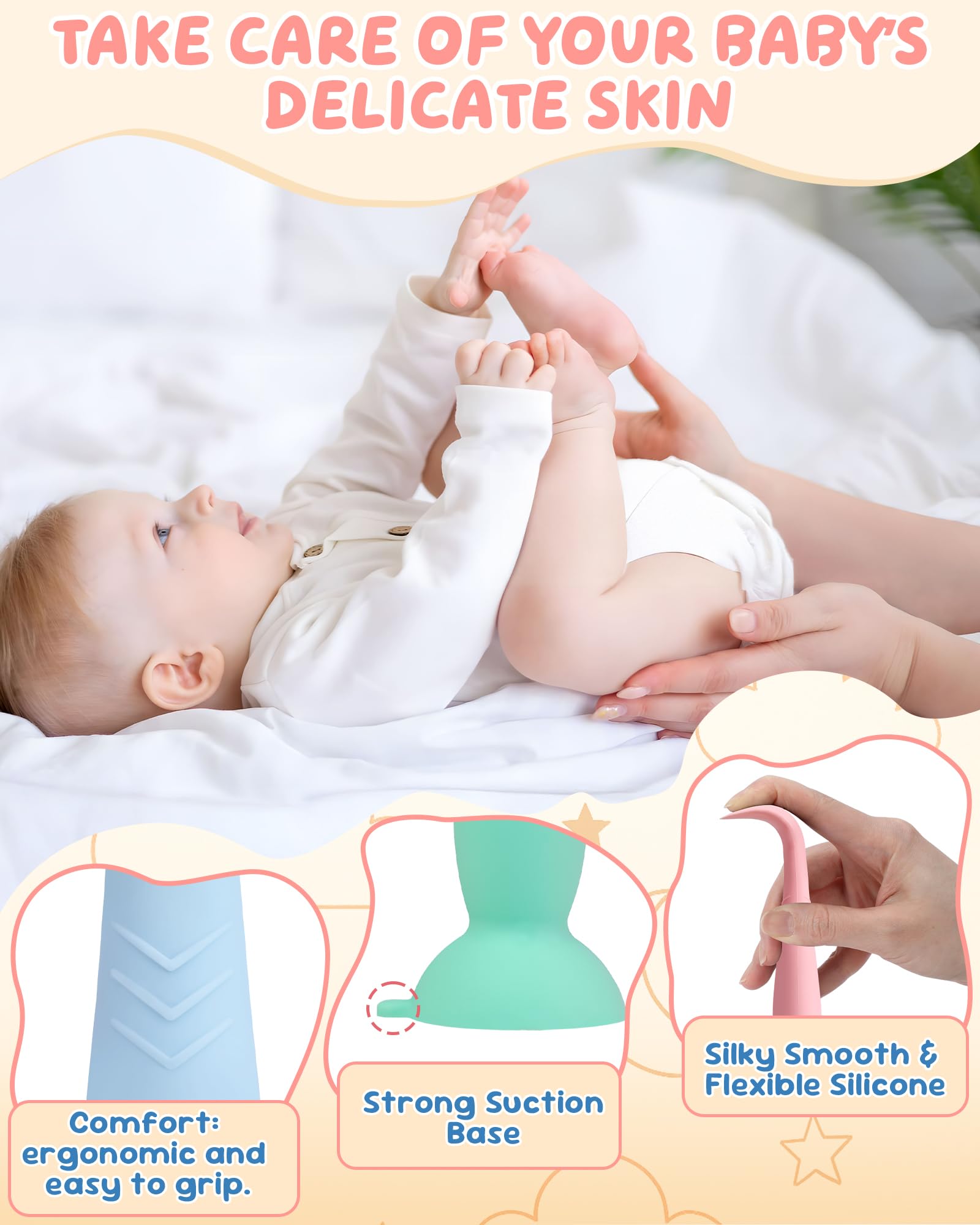 Bonison mini spatula for portable diaper care on the go.