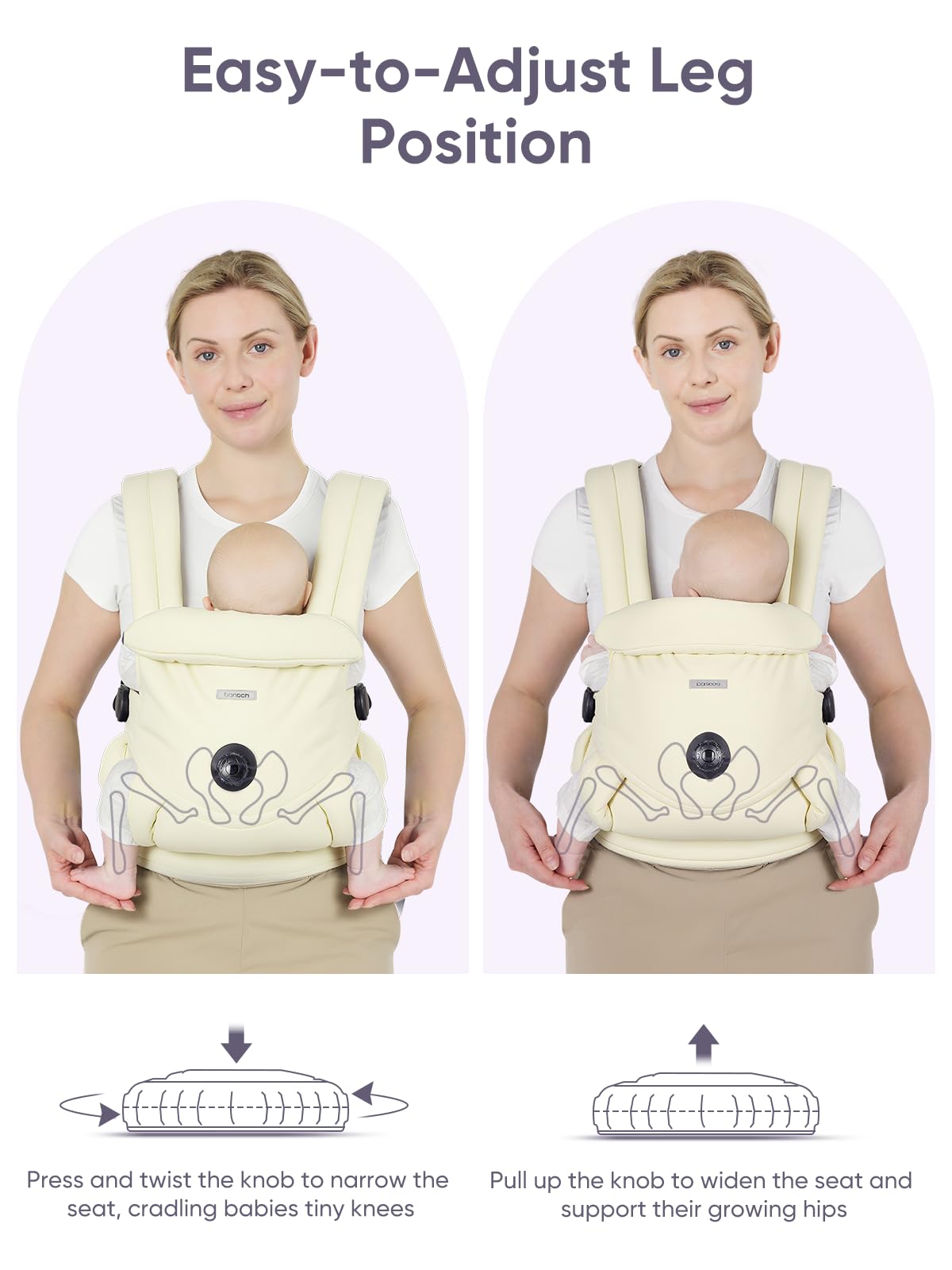 bonoch safety features with dual-lock buckles and Velcro for security