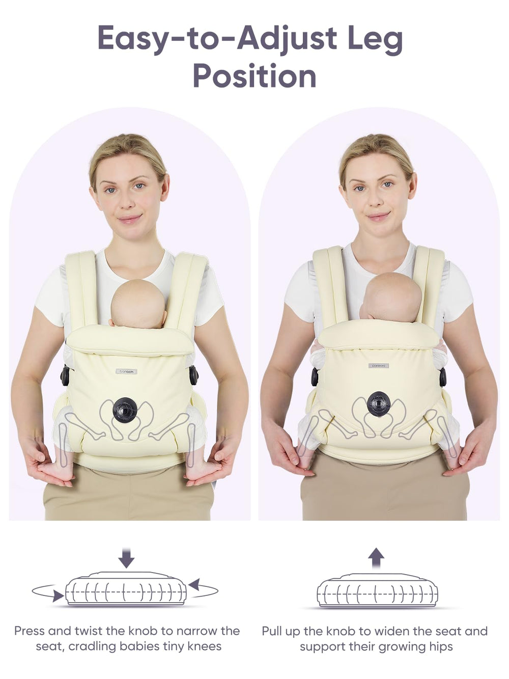 bonoch safety features with dual-lock buckles and Velcro for security