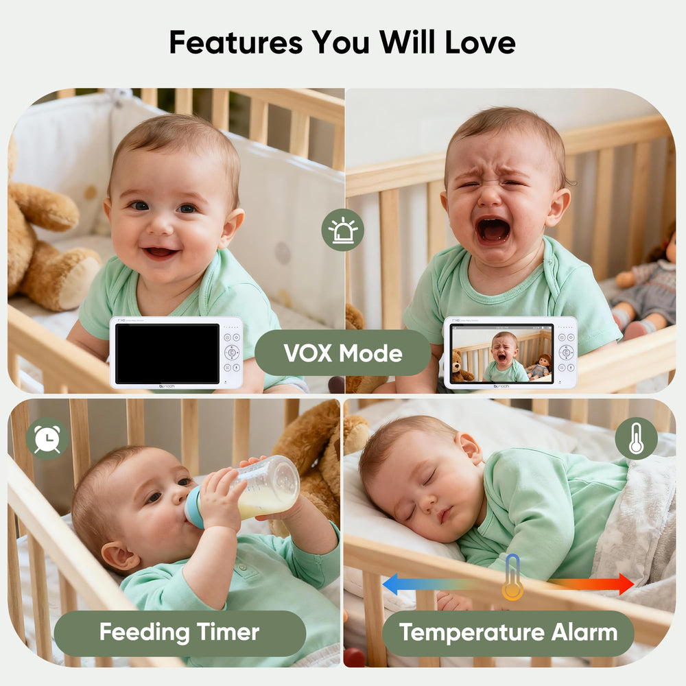 Megaview Kit bonoch 7-inch No WiFi Baby Monitor – 1080p MegaView, Remote PTZ, 6000m ...