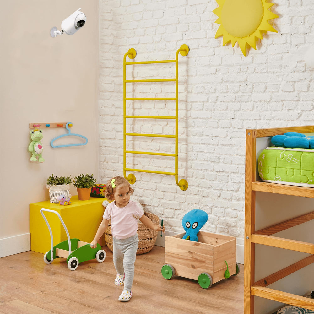 the mount securely mounted on a smooth wall surface