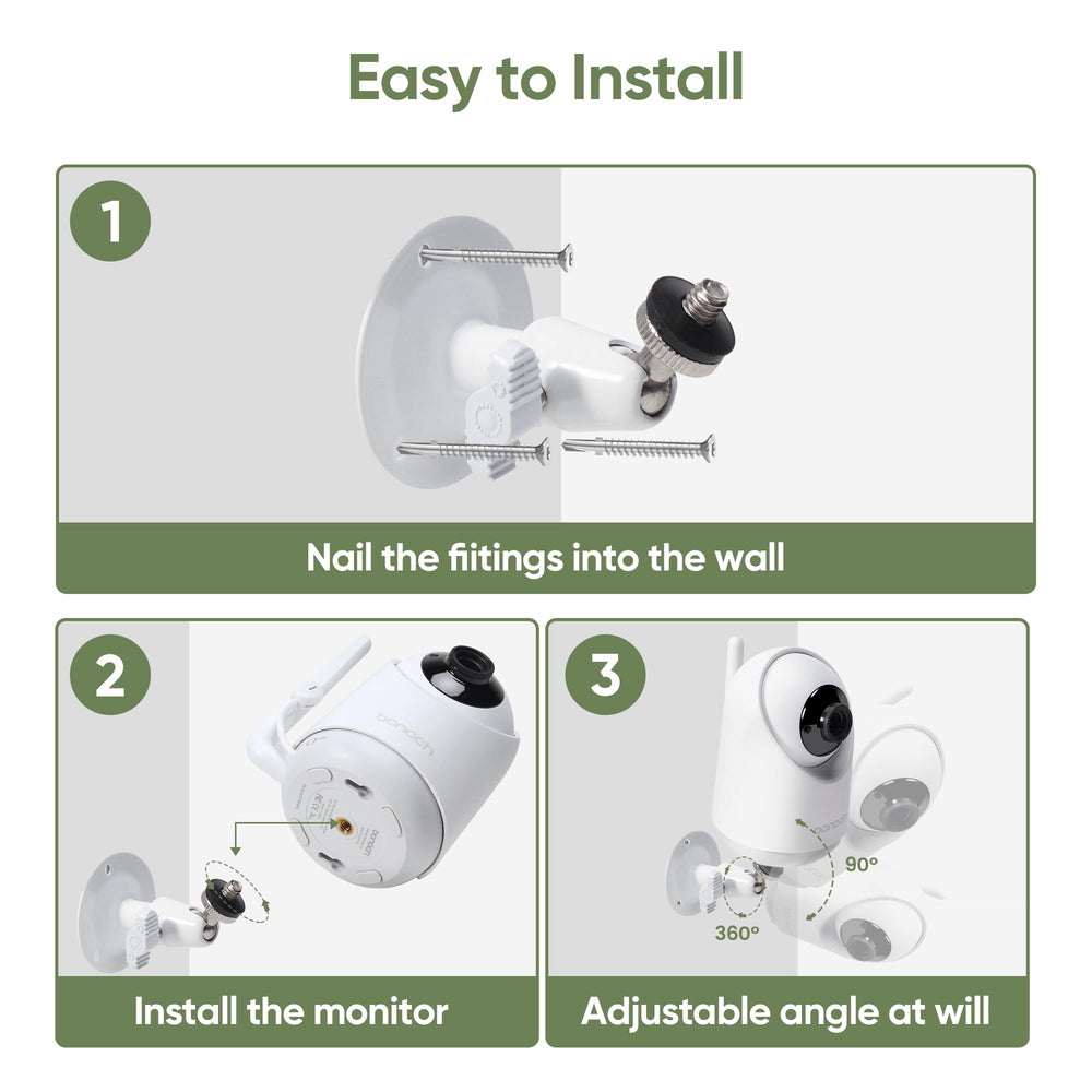 close up of screw fixation securing the mount to the wall