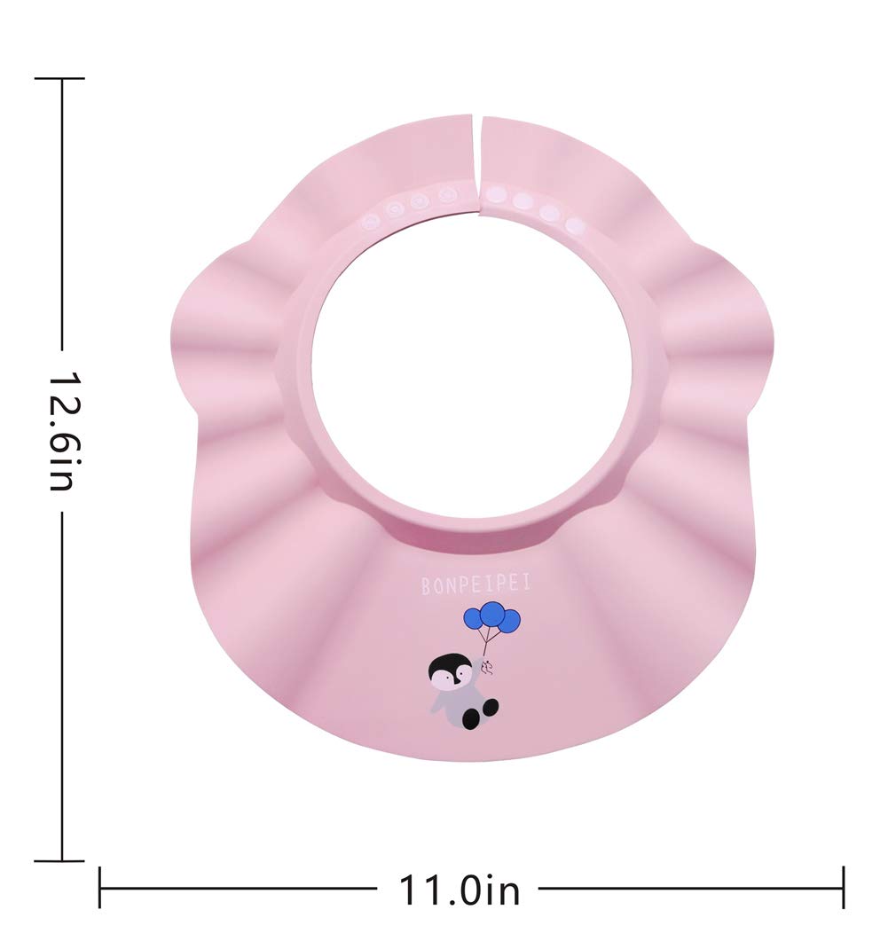 BONPEIPEI soft EVA material provides comfortable protection during showers for children