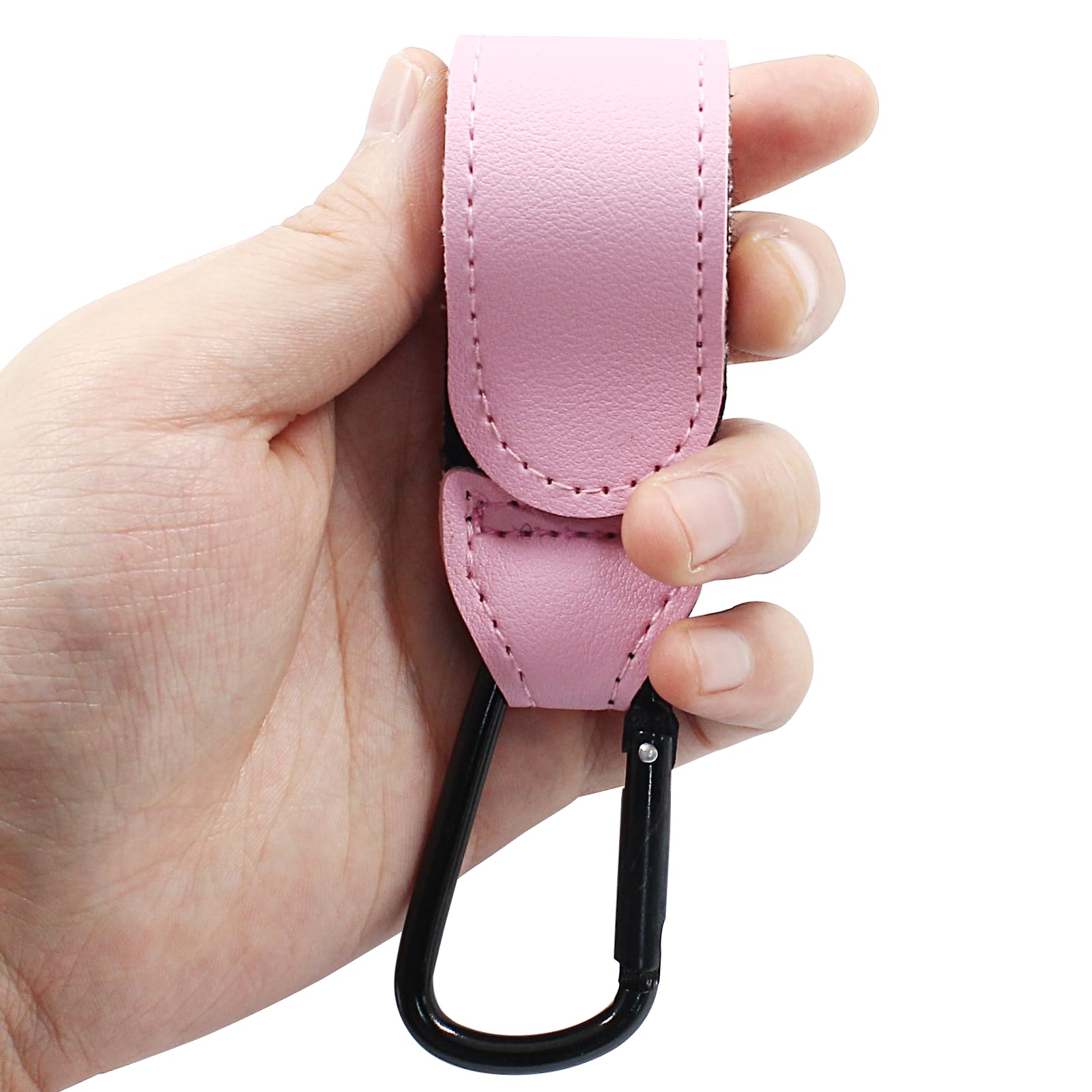 Bonsicoky multi-use stroller hook pink ideal for bags and carts