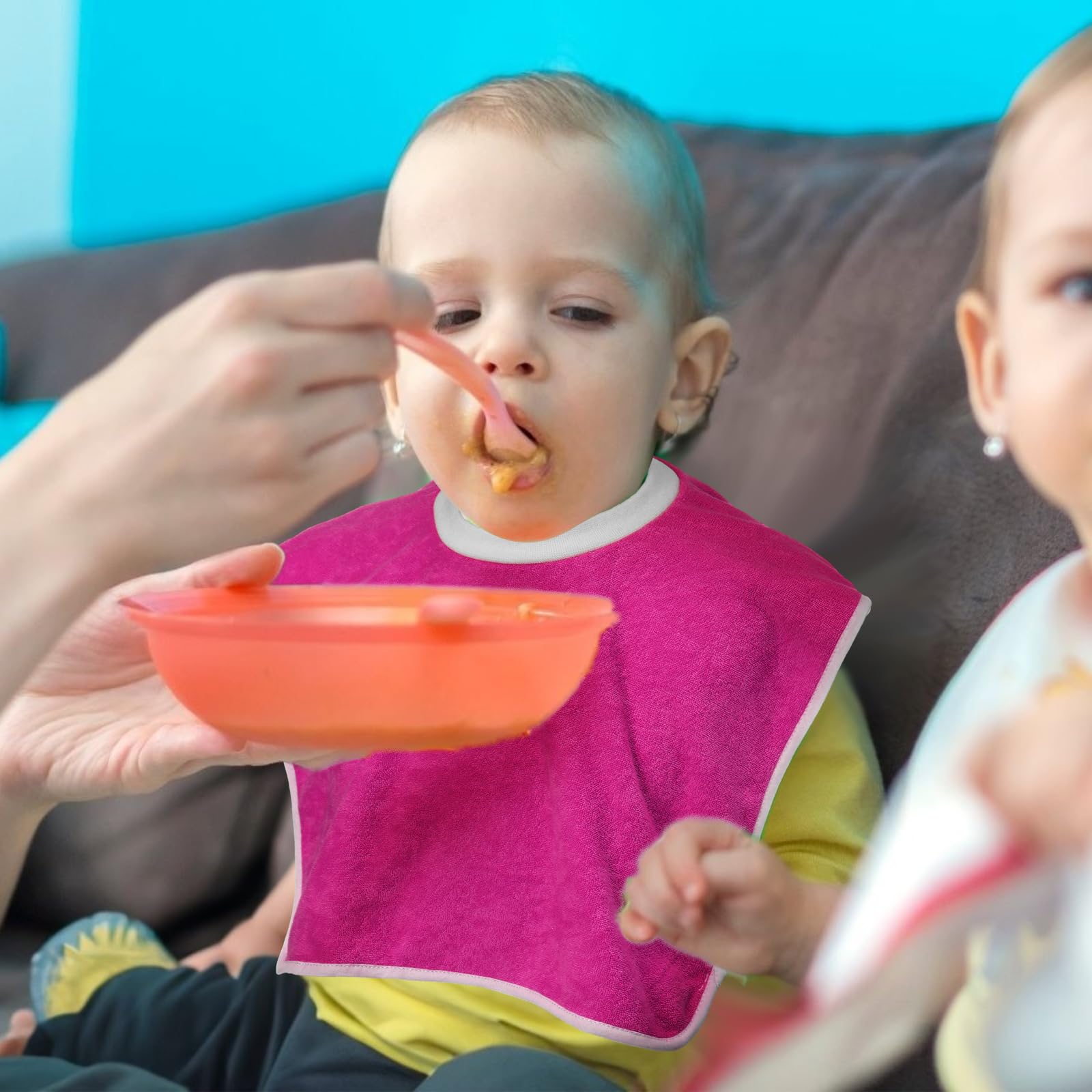 Bonuci 12-pack bibs set, ideal daily rotation for kids.