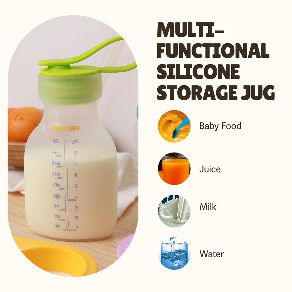 BOOBCUBE easy-to-clean canteen supports quick cleanup after pumping sessions.