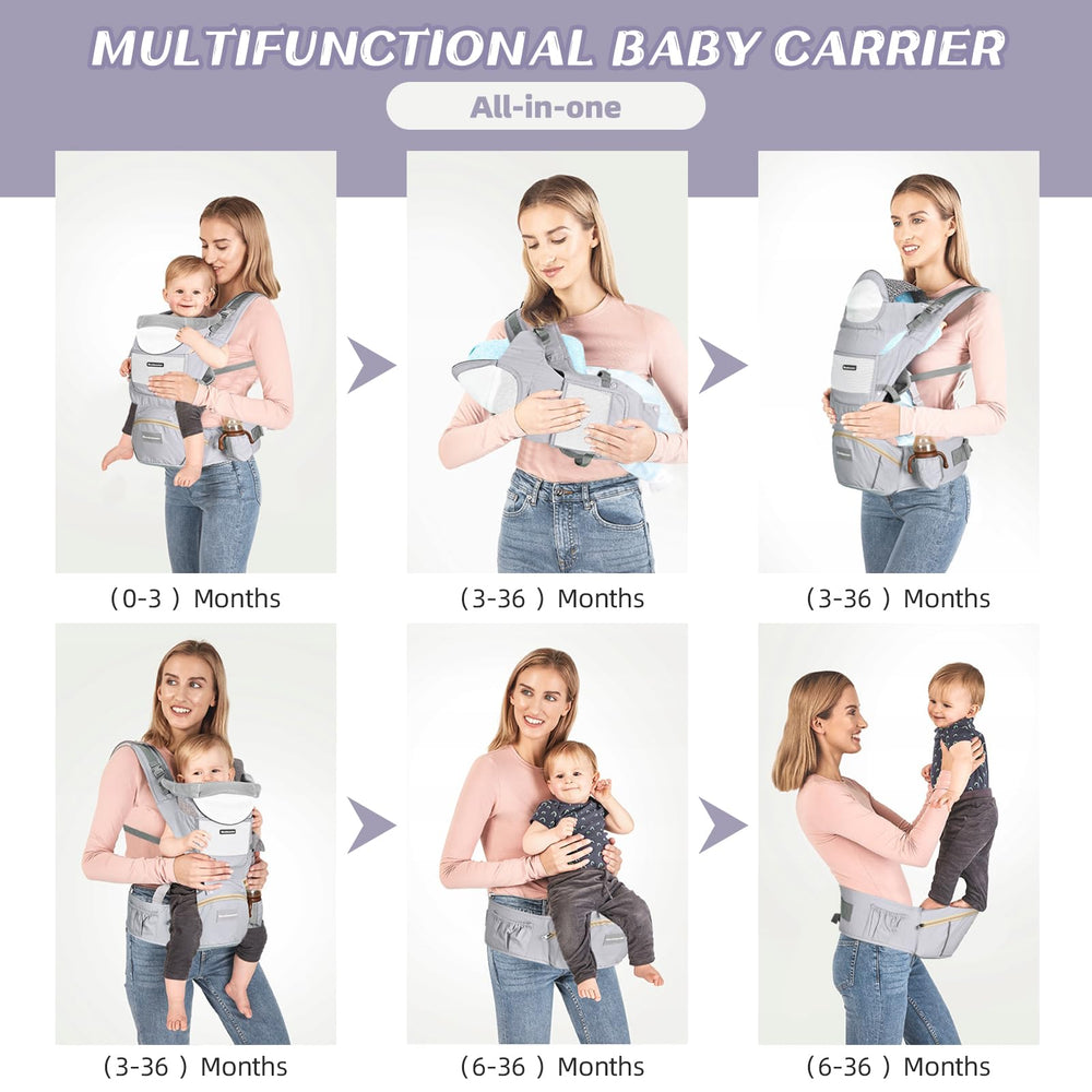 Boobezeen wide shoulder straps and thick belt fit both parents.