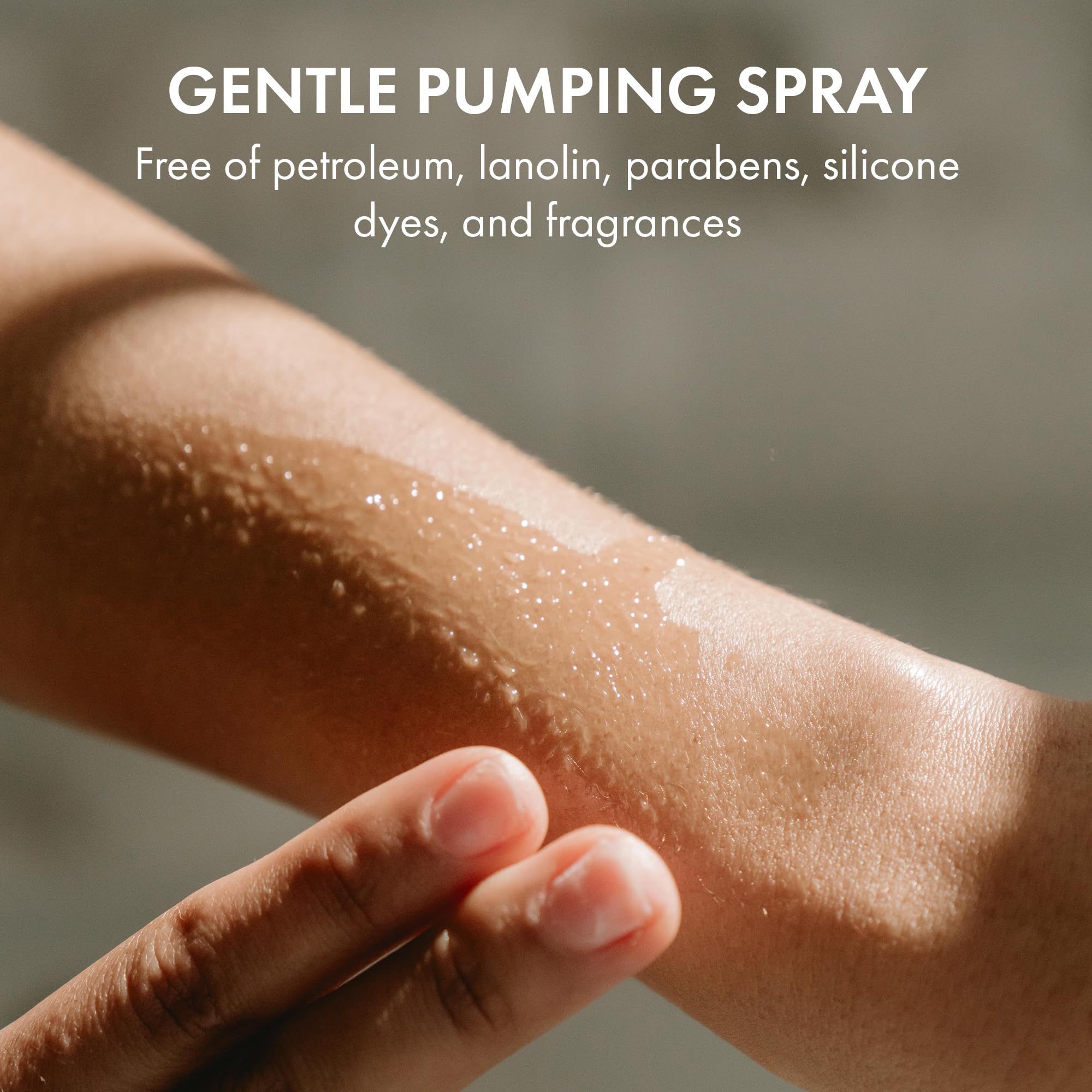 Boobie Pumping Spray used with hands-free setup for smoother sessions