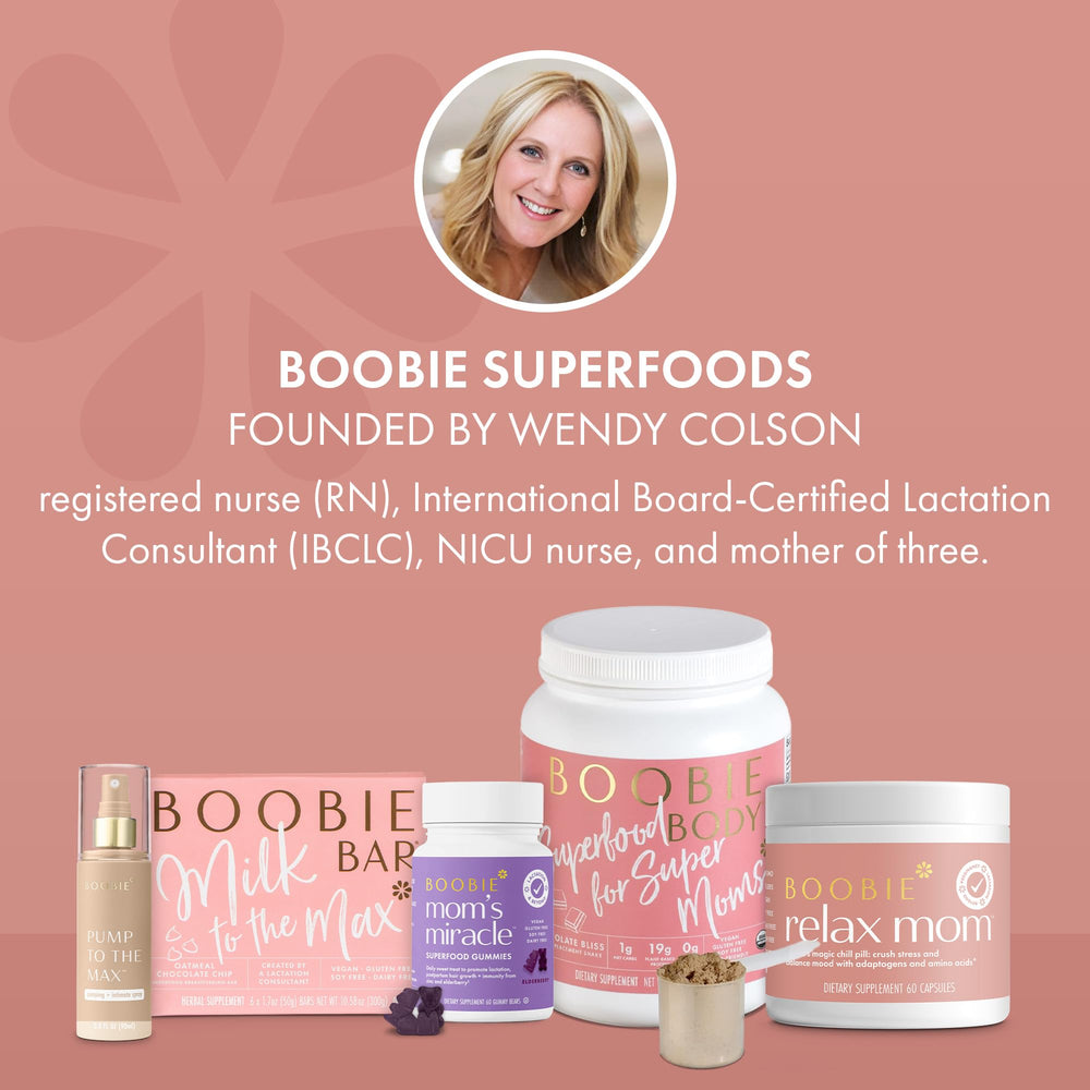 Boobie Pumping Spray supports comfortable let-down during breastfeeding journeys