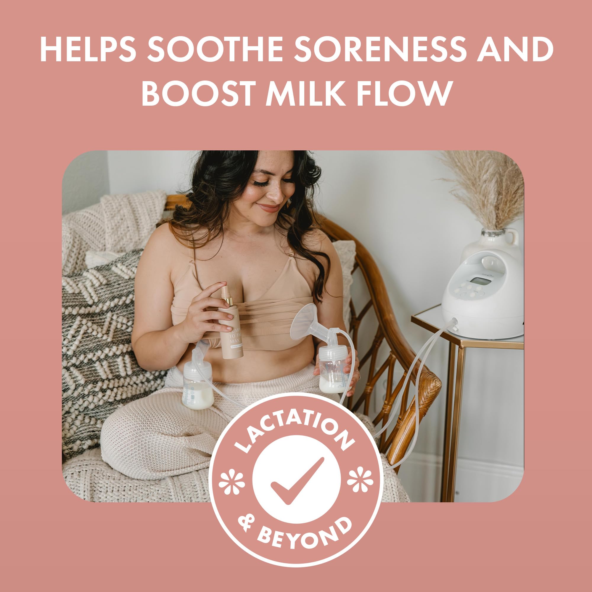 Boobie Pumping Spray helps boost milk flow during pumping sessions